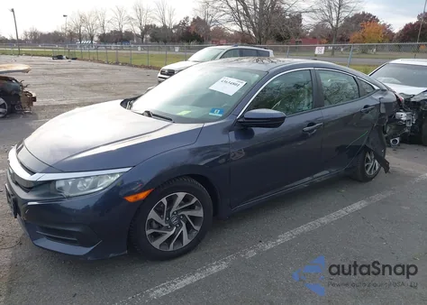 2018 Honda Civic Ex из США, поврежденный, VIN 2HGFC2F77JH562252